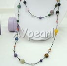 multi stone necklace
