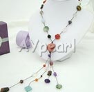 Discount colored multi stone necklace