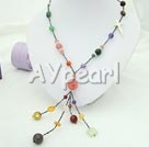 multi stone necklace