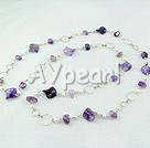 pearl and amethyst necklace under $ 15