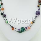 multi stone necklace under $ 8