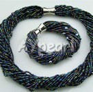 glass beads and pearl sets