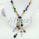 multi color crystal necklace