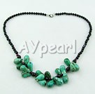 black agate and turquoise necklace