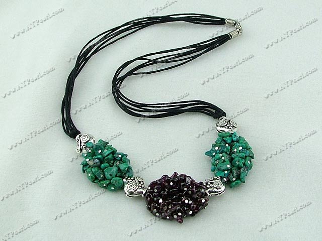 garnet and turquoise necklace