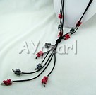 black pearl and coral necklace under $ 10