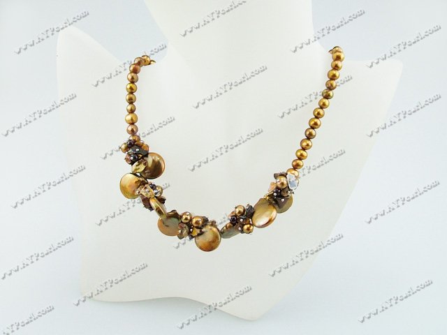 pearl and agate necklace