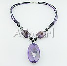 dyed botswana agate necklace