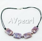 Discount purple agate necklace