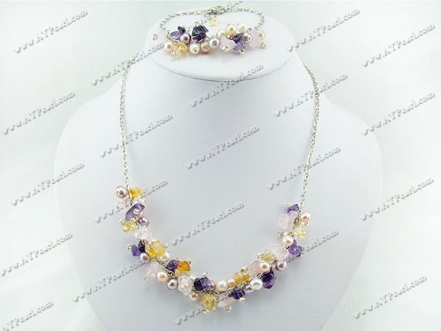 crystal pearl bridal  sets