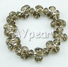 8mm czech crystal elastic bracelet