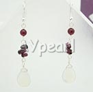 garnet opal earrings