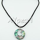 abalone shell pendent