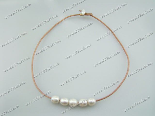 8-9mm white pearl necklace
