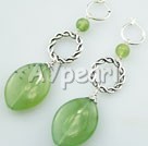 serpentine jade earrings