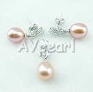 Discount 925silver pearl set