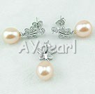 925silver pearl set