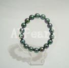 10mm black seashell beaded bracelet under $9