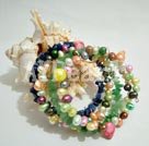 multi color pearl bracelet
