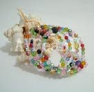 coloured synthetic crystal bracelet
