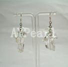 white crystal earrings