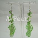 caustrian crystal and colored glaze earrings
