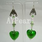 austrian crystal and colored glaze earrings