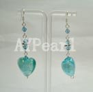 austrian crystal and colored glaze earrings