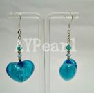 austrian crystal and colored glaze earrings