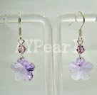 austrian crystal flower earrings