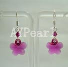 austrian crystal flower earrings