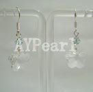 austrian crystal flower earrings