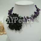 Handmade amethyst necklace