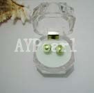 Discount 8.5-9mm green pearl studs