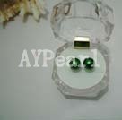 Discount 8.5-9mm dark green pearl studs