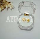 Discount 8.5-9mm yellow pearl studs