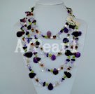 Handmade amethyst necklace