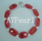 cherry quartz necklace