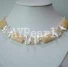 Yellow jade necklace