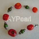 Handmade coral bracelet