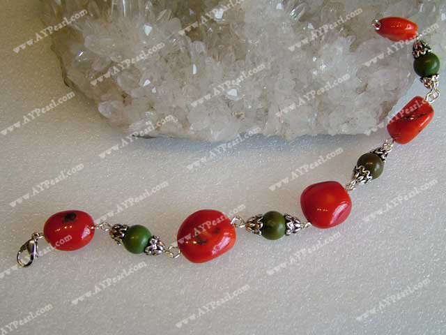 Handmade coral bracelet