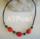 Handmade coral necklace