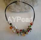 Discount multi pietra e cristallo collana