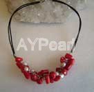 Handmade coral necklace