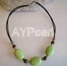 yellow and green turquoise necklace