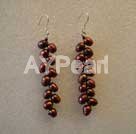 6-7mm dyed pearl cluster earrings under $ 5