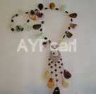 garnet and multi stone necklace under $ 20