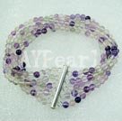 multi strand rainbow fluorite bracelet under $ 15