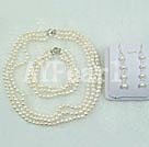 Discount 6-7mm white pearl sets