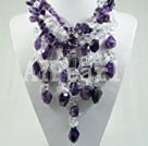 Handmade amethyst necklace